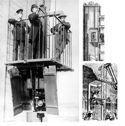 Lịch sử phát triển của thang  máy
